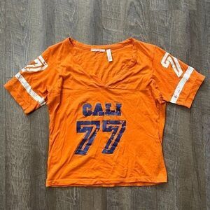 2000s Y2k‎ Cali 77 Jersey Baby Tee Womens Size Large